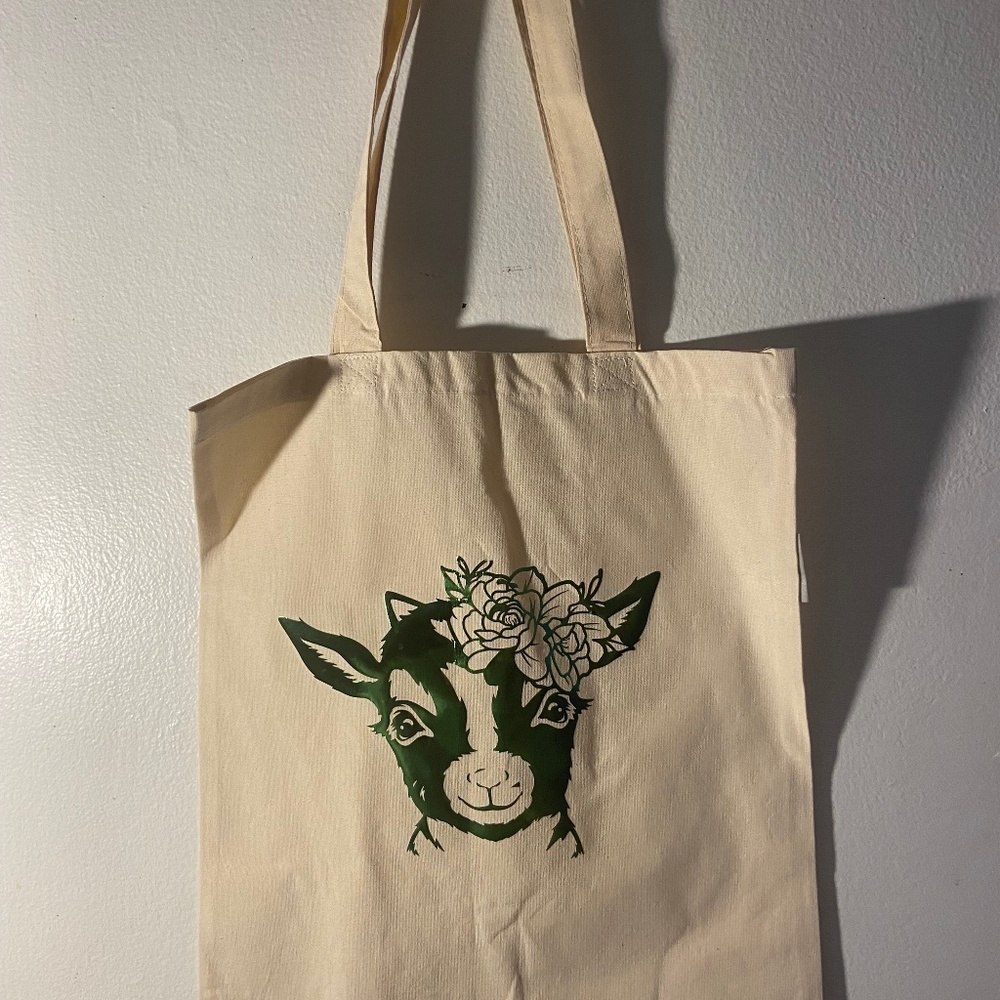 Cute Cow Tote Bag Organic Cotton